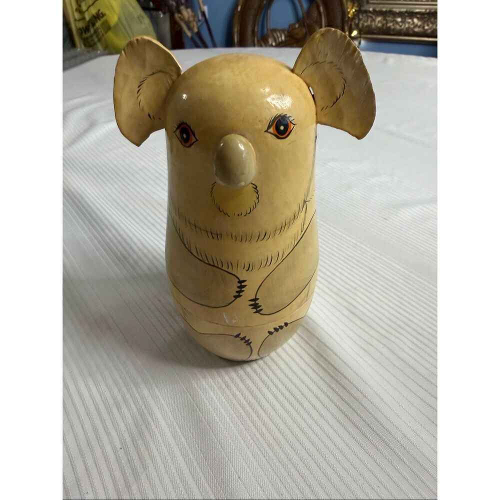 Koala Vintage Russian Nesting Dolls Set Set Of 5 Vintage Hand Painted